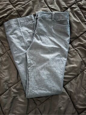 {EXPRESS} Columnist Classic Flare Blue Dress Pants - Size 6 LONG TALL